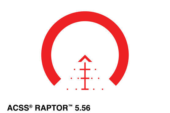 Primary Arms 1-6x24mm First Focal Plane glass etched ACSS Raptor 5.56 Reticle - Red Illumination